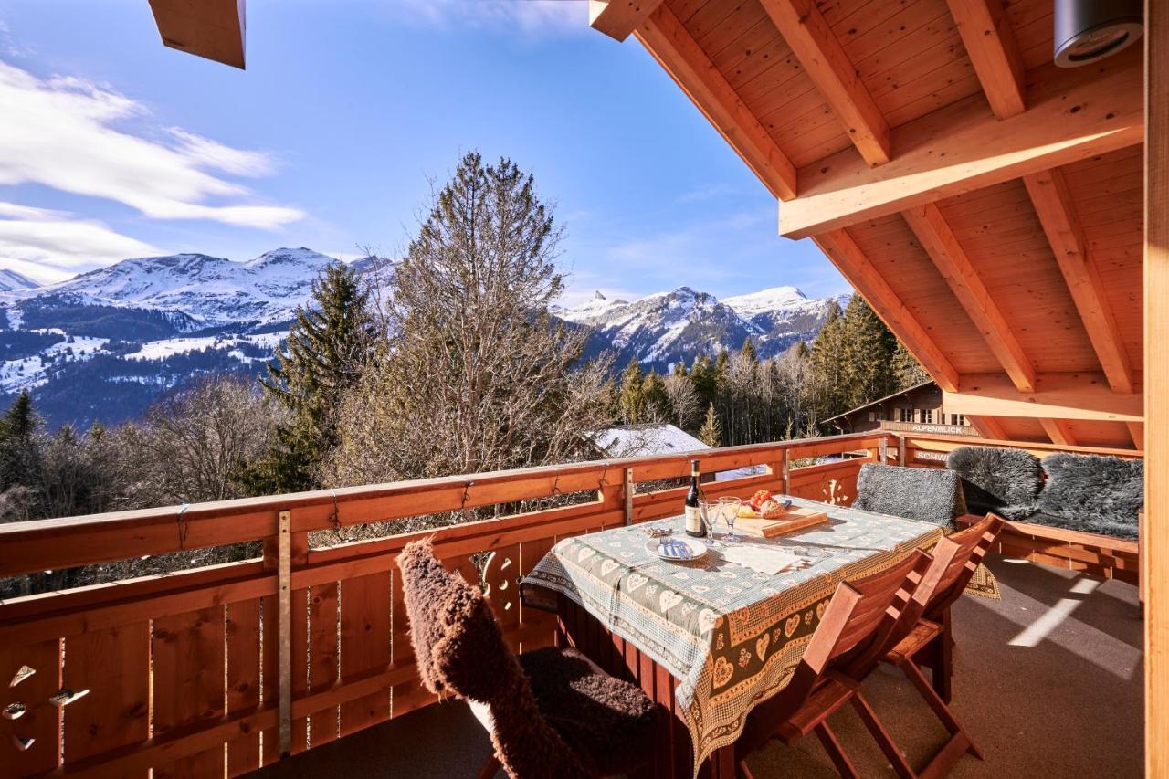 Chalet Bergfrieden Penthouse Wengen Exterior foto