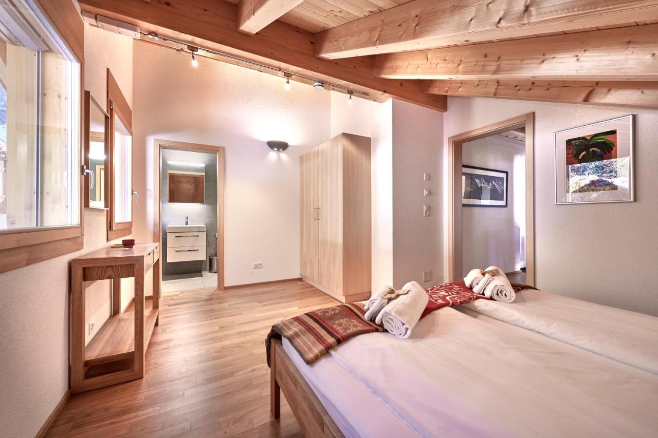 Chalet Bergfrieden Penthouse Wengen Exterior foto