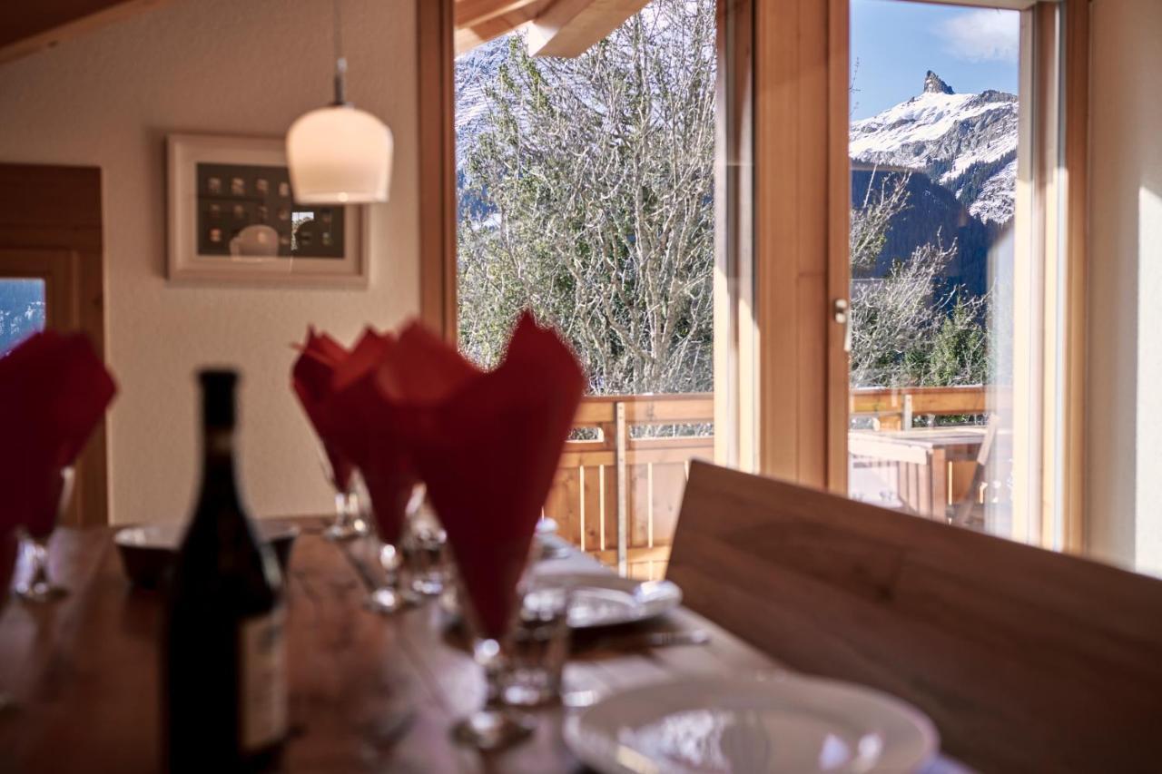 Chalet Bergfrieden Penthouse Wengen Exterior foto